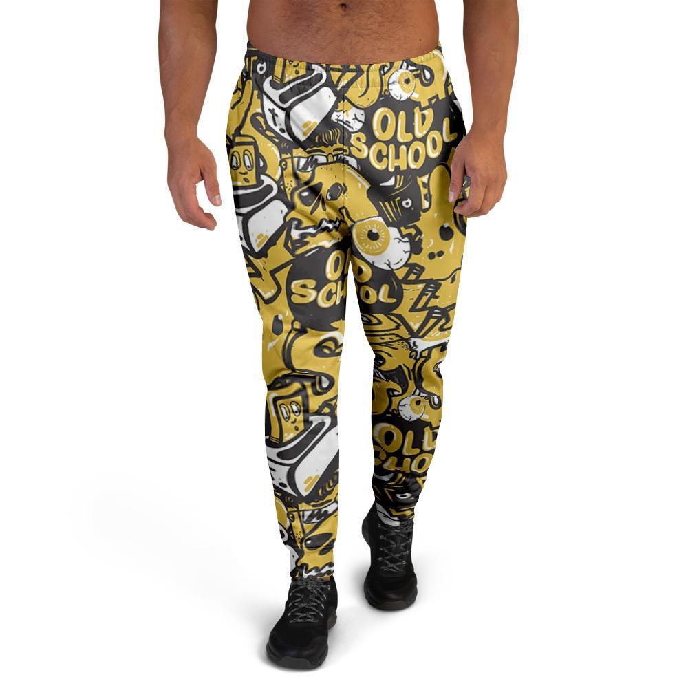 Old School HipHop Print Men's Joggers-grizzshop