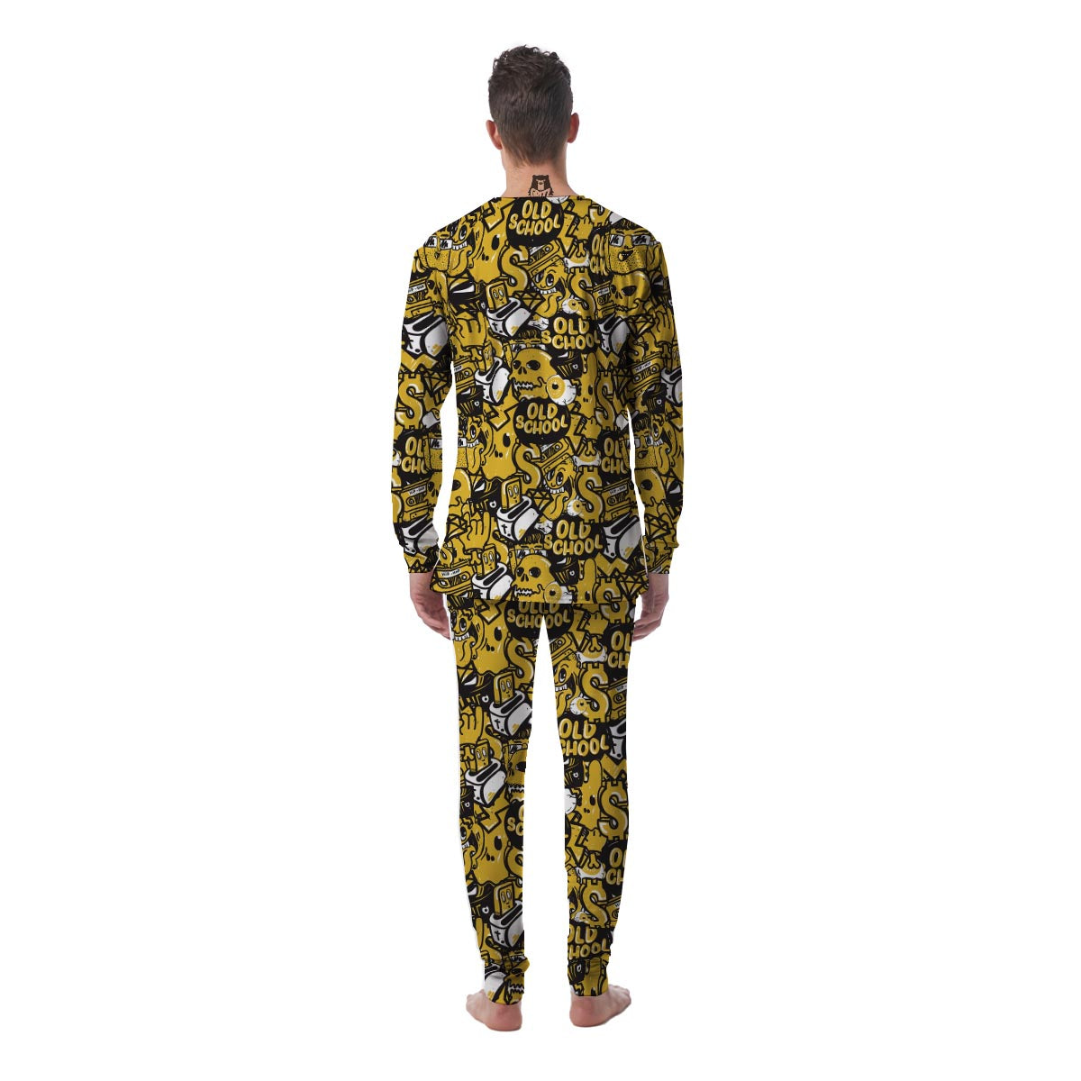 Old School HipHop Print Men's Pajamas-grizzshop