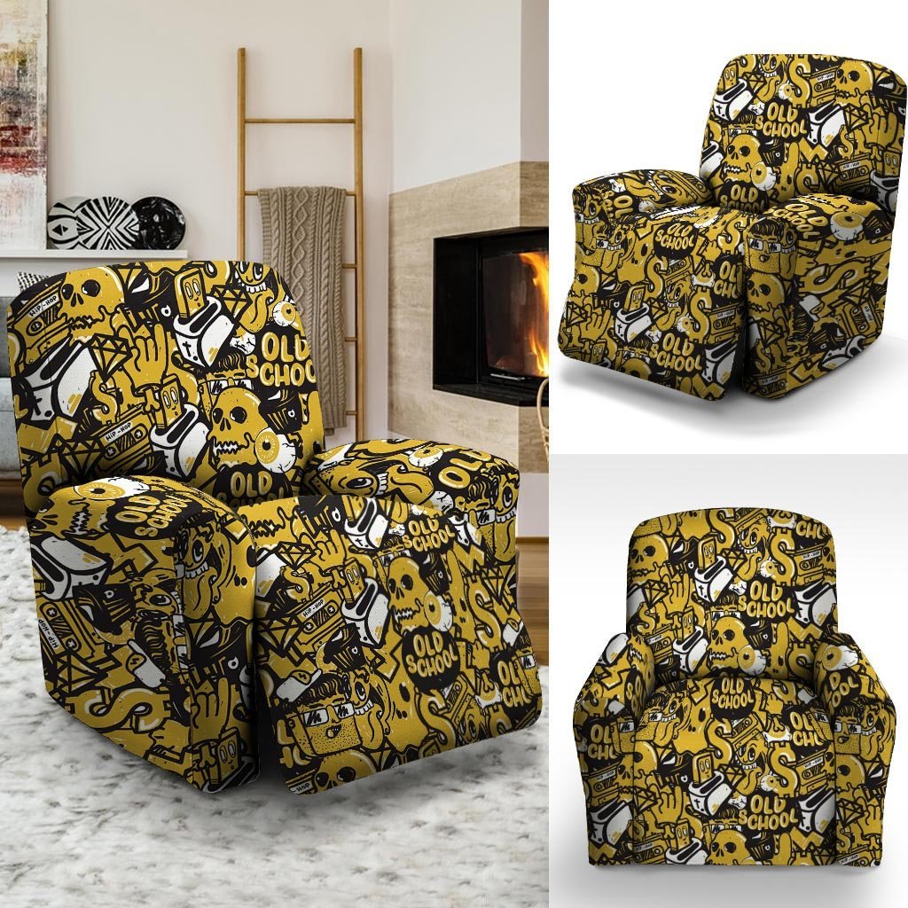 Old School HipHop Print Recliner Cover-grizzshop