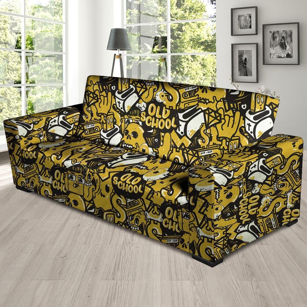 Old School HipHop Print Sofa Cover-grizzshop