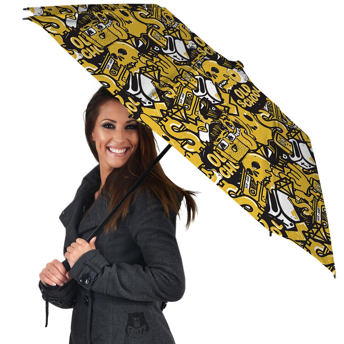 Old School HipHop Print Umbrella-grizzshop