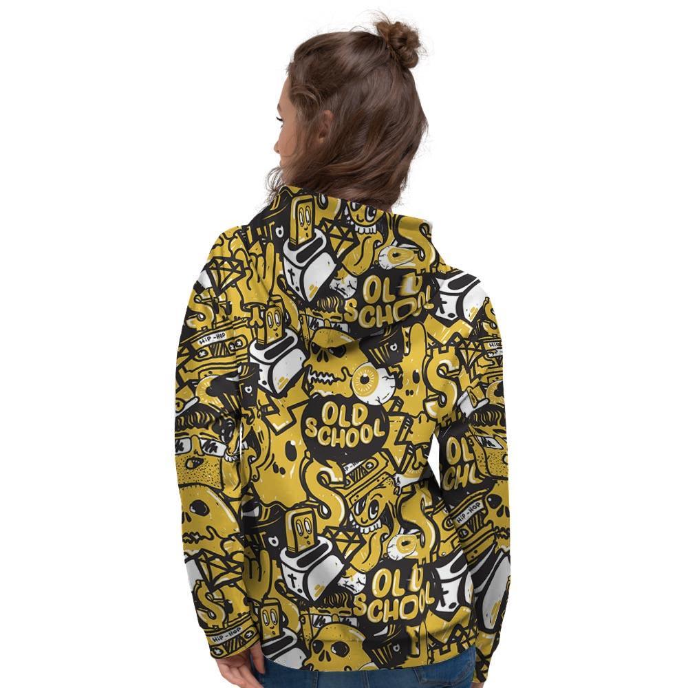 Old School HipHop Print Women's Hoodie-grizzshop