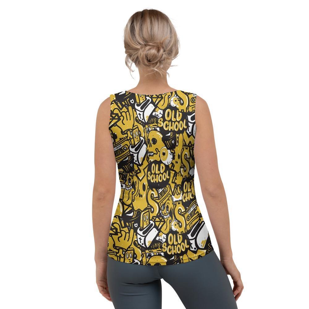 Old School HipHop Print Women's Tank Top-grizzshop