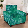 Olive Green Tie Dye Armchair Cover-grizzshop