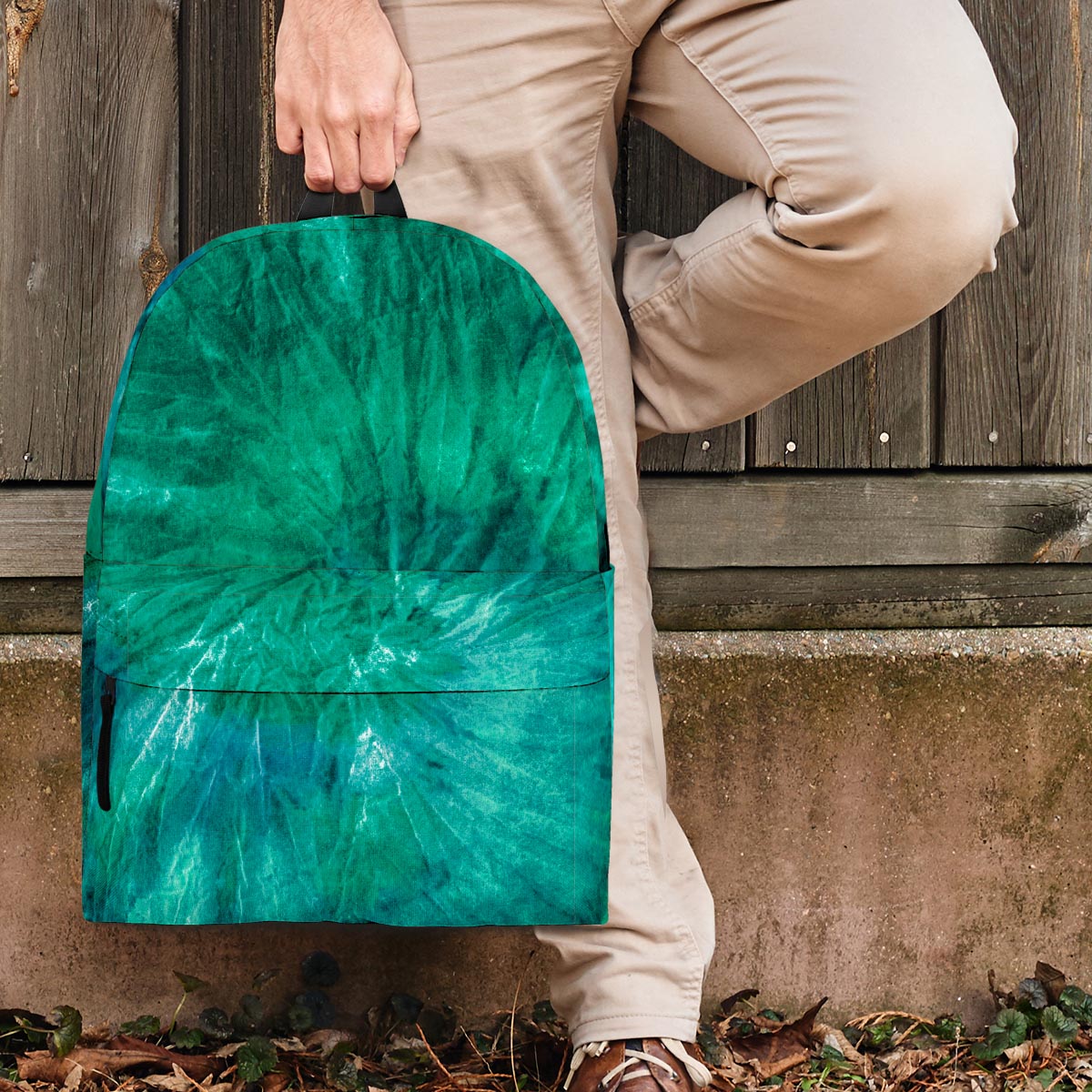 Olive Green Tie Dye Backpack-grizzshop