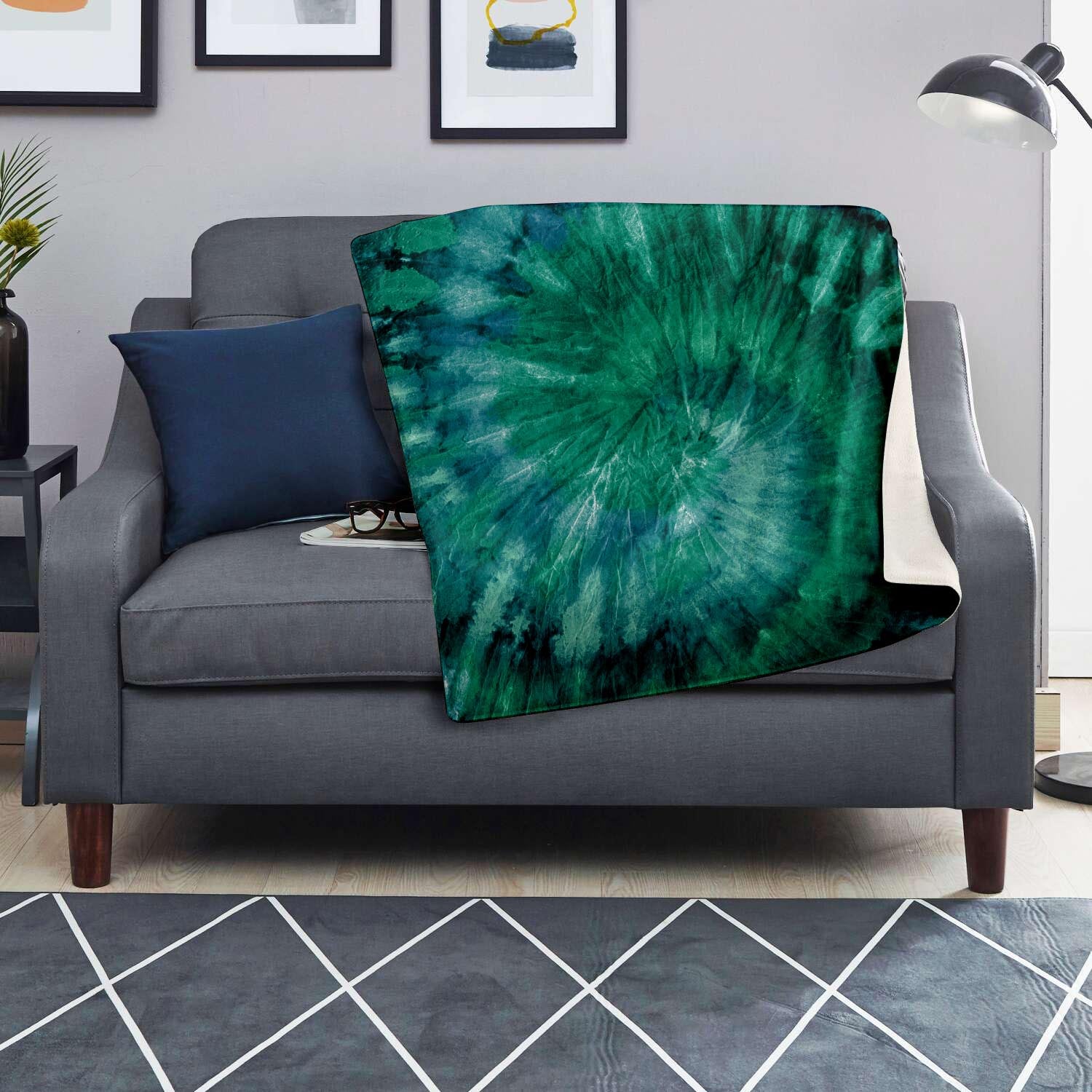 Olive Green Tie Dye Blanket-grizzshop