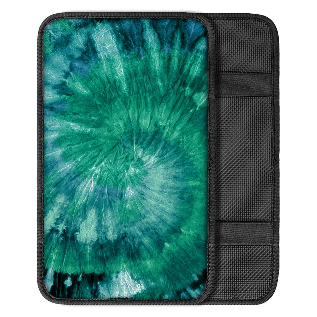 Olive Green Tie Dye Car Console Cover-grizzshop