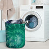 Olive Green Tie Dye Laundry Basket-grizzshop