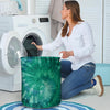 Olive Green Tie Dye Laundry Basket-grizzshop