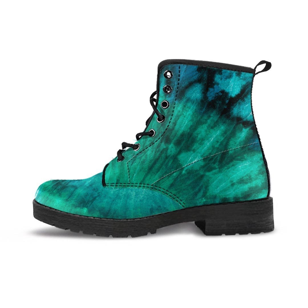 Olive Green Tie Dye Men's Boots-grizzshop