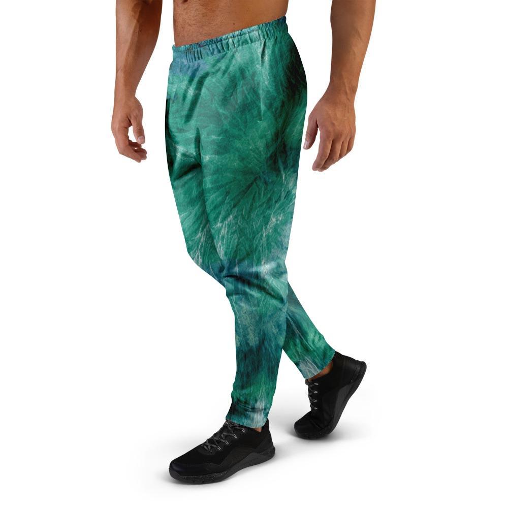 Olive Green Tie Dye Men's Joggers-grizzshop