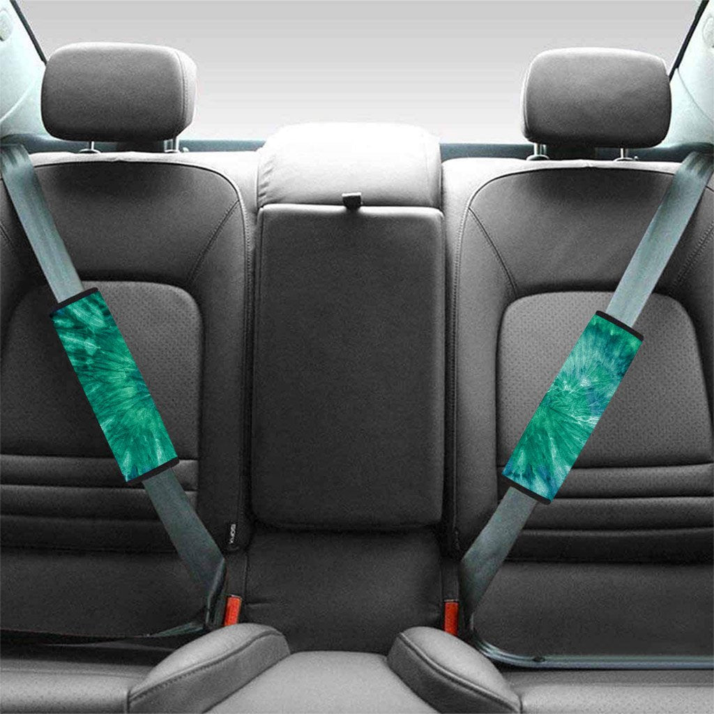 Olive Green Tie Dye Seat Belt Cover-grizzshop