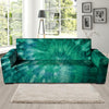 Olive Green Tie Dye Sofa Cover-grizzshop