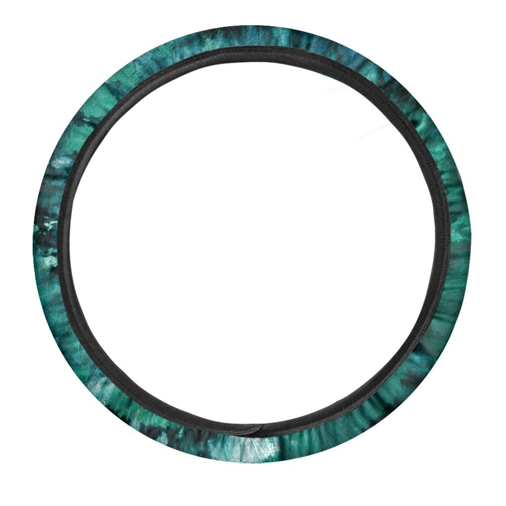 Olive Green Tie Dye Steering Wheel Cover-grizzshop