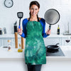 Olive Green Tie Dye Women's Apron-grizzshop