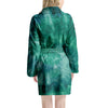 Olive Green Tie Dye Women's Robe-grizzshop