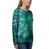 Olive Green Tie Dye Women's Sweatshirt-grizzshop