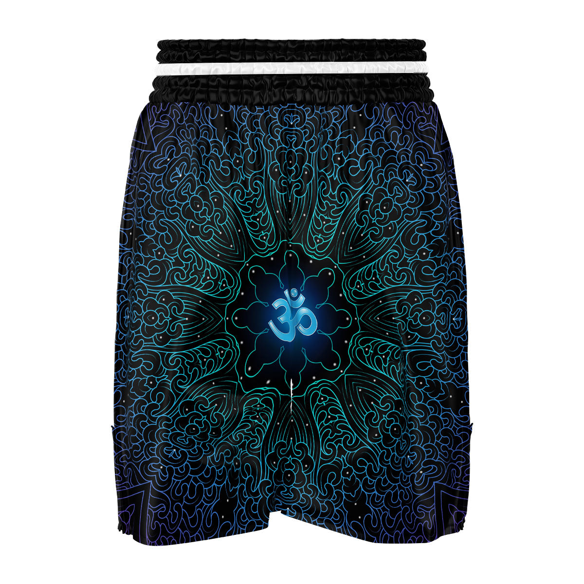 Om Psychedelic Print Boxing Shorts-grizzshop