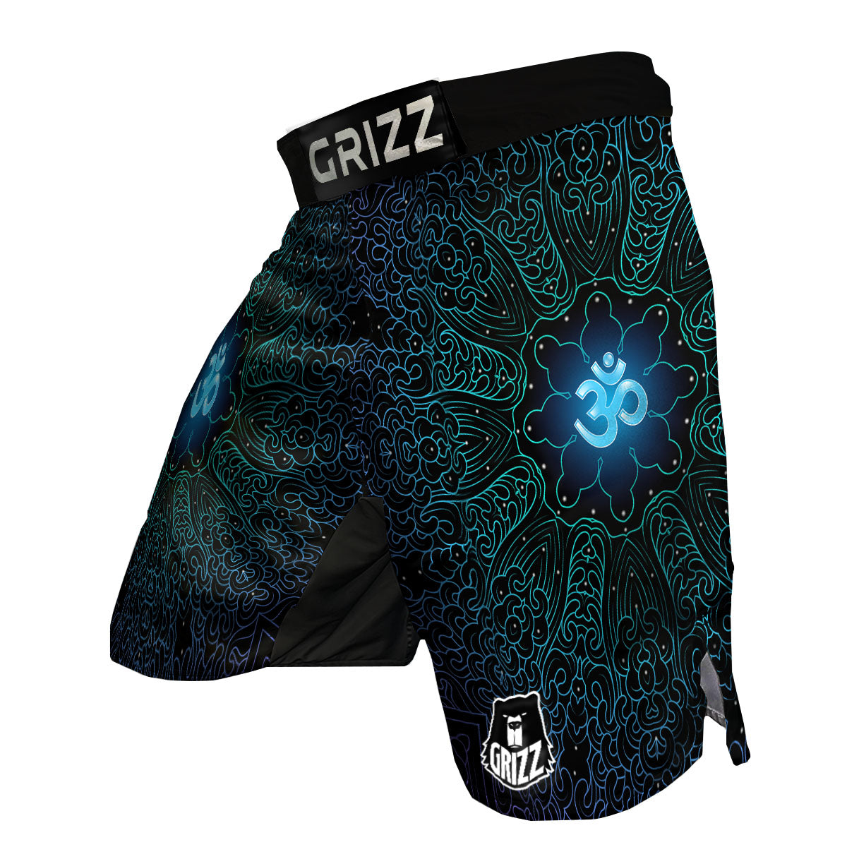 Om Psychedelic Print MMA Shorts-grizzshop