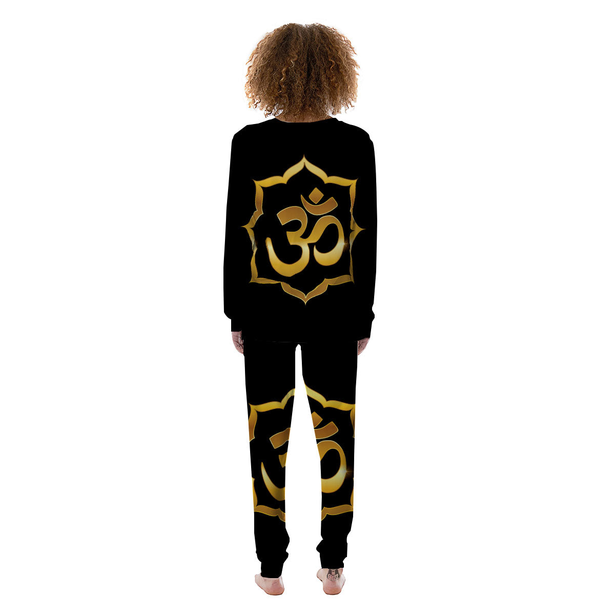 Om Sign Print Women's Pajamas-grizzshop