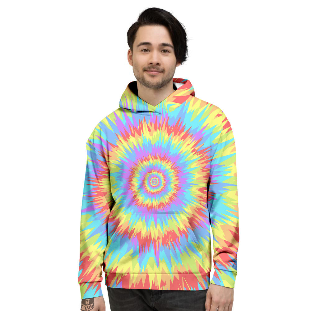 Optical Illusion Colorful Psychedelic Men's Hoodie-grizzshop
