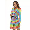 Optical Illusion Colorful Psychedelic Women's Robe-grizzshop