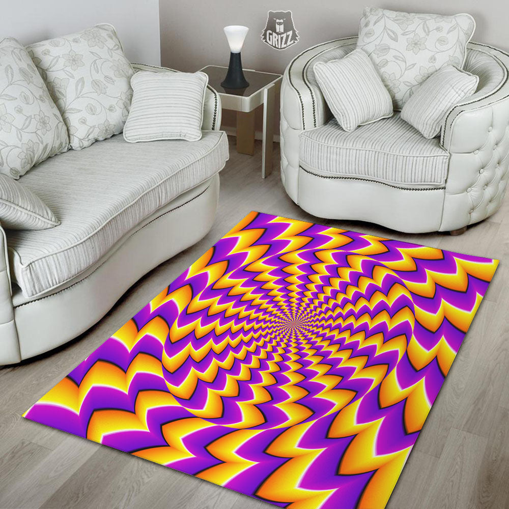 Optical Illusion Moving Dizzy Circle Floor Mat-grizzshop