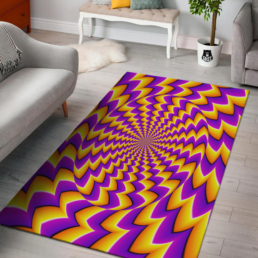 Optical Illusion Moving Dizzy Circle Floor Mat-grizzshop