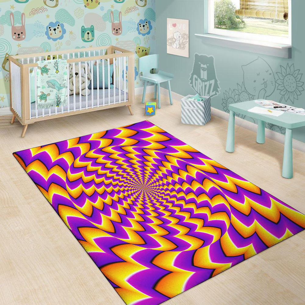 Optical Illusion Moving Dizzy Circle Floor Mat-grizzshop