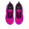 Optical Illusion Spiky Psychedelic Black Sneaker-grizzshop