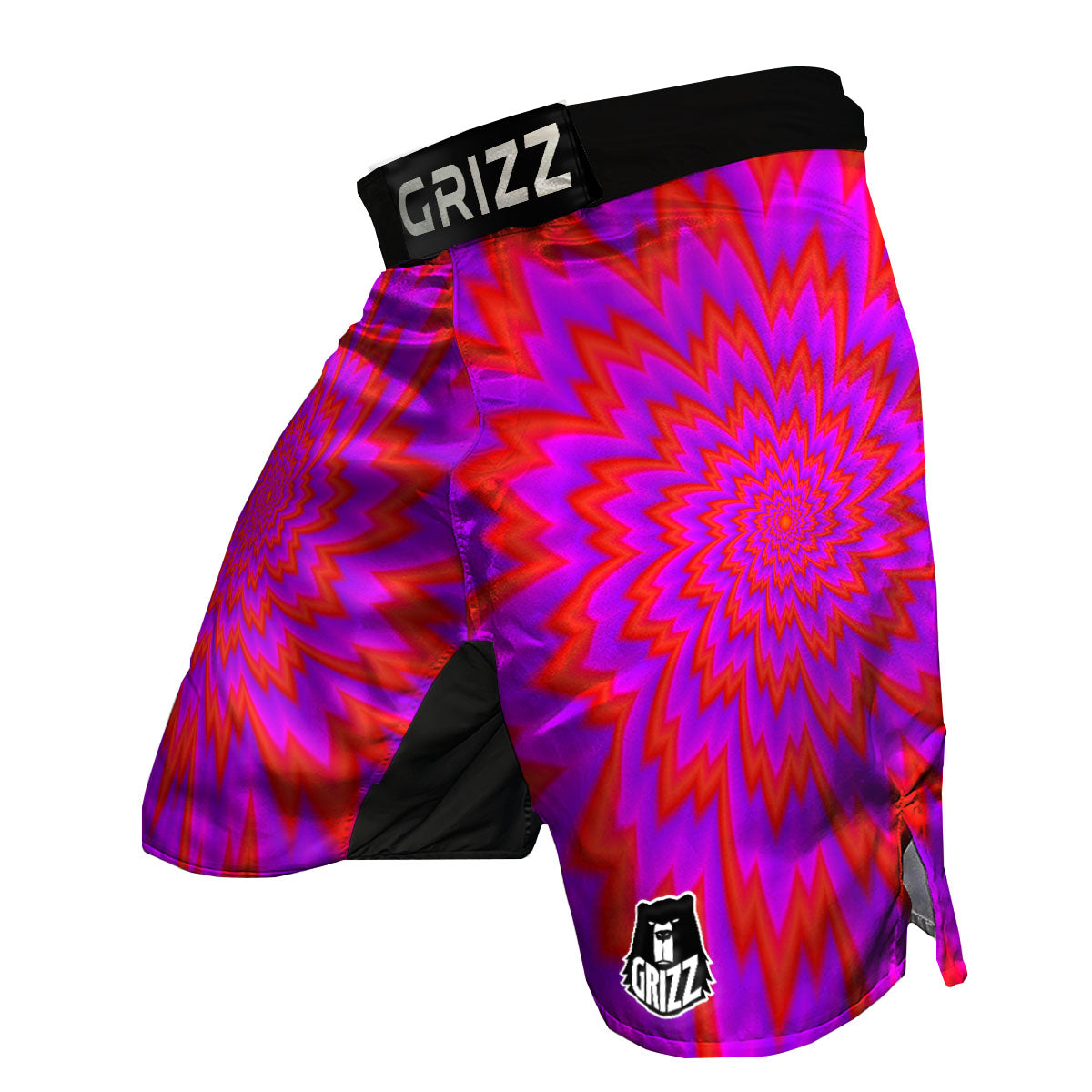 Optical Illusion Spiky Psychedelic MMA Shorts-grizzshop