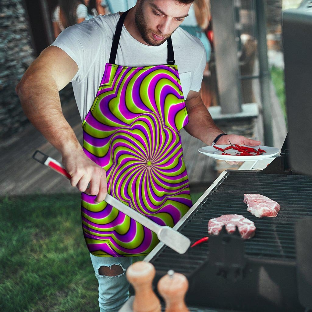 Optical illusion Abstract Men's Apron-grizzshop