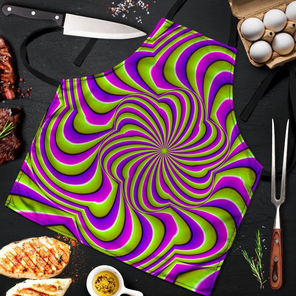 Optical illusion Abstract Men's Apron-grizzshop