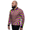 Optical illusion Abstract Men's Bomber Jacket-grizzshop