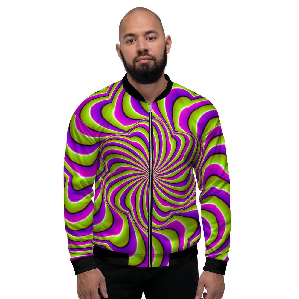 Optical illusion Abstract Men's Bomber Jacket-grizzshop