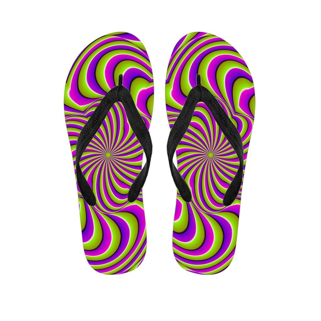 Optical illusion Abstract Men's Flip Flops-grizzshop