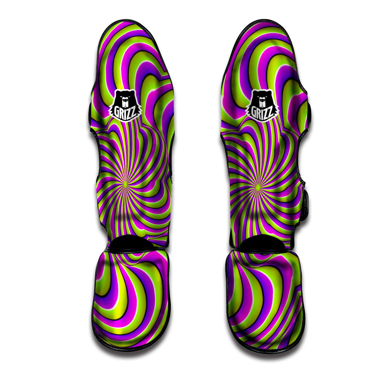 Optical illusion Abstract Muay Thai Shin Guard-grizzshop