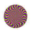 Optical illusion Abstract Round Rug-grizzshop