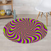 Optical illusion Abstract Round Rug-grizzshop