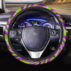 Optical illusion Abstract Steering Wheel Cover-grizzshop