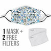 Optometry Pattern Print Face Mask-grizzshop