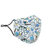 Optometry Pattern Print Face Mask-grizzshop