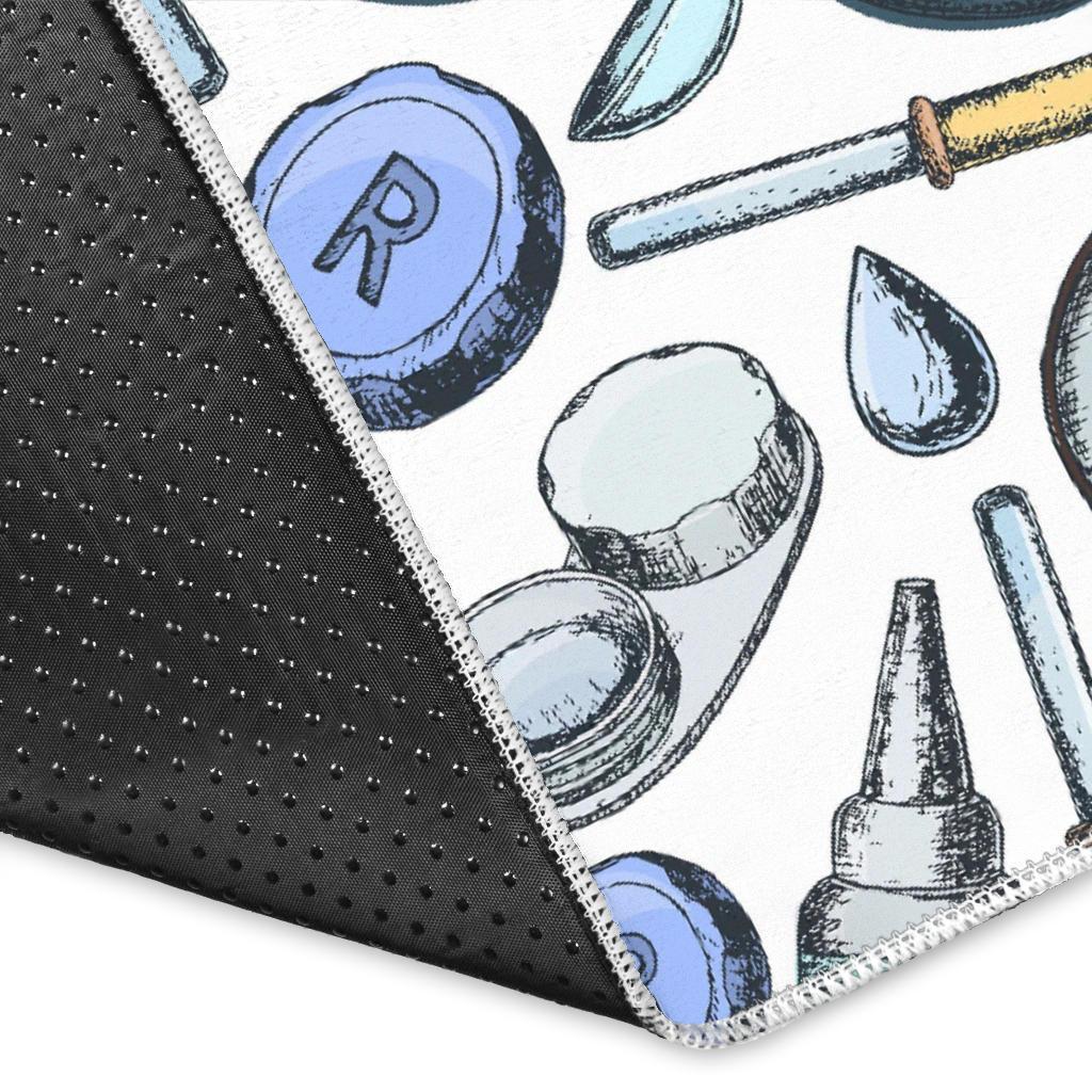 Optometry Pattern Print Floor Mat-grizzshop