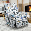 Optometry Pattern Print Recliner Cover-grizzshop