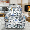 Optometry Pattern Print Recliner Cover-grizzshop