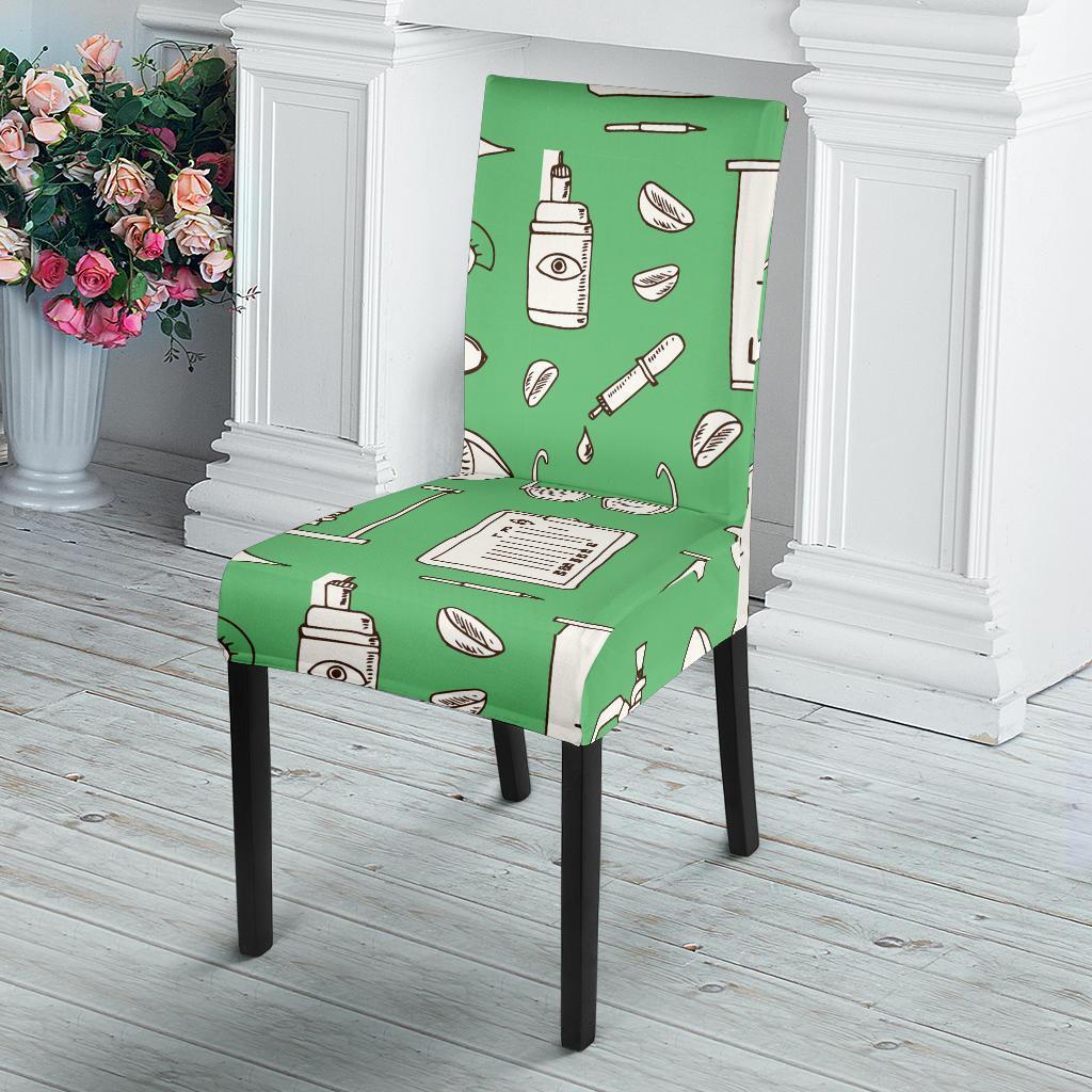 Optometry Print Pattern Chair Cover-grizzshop