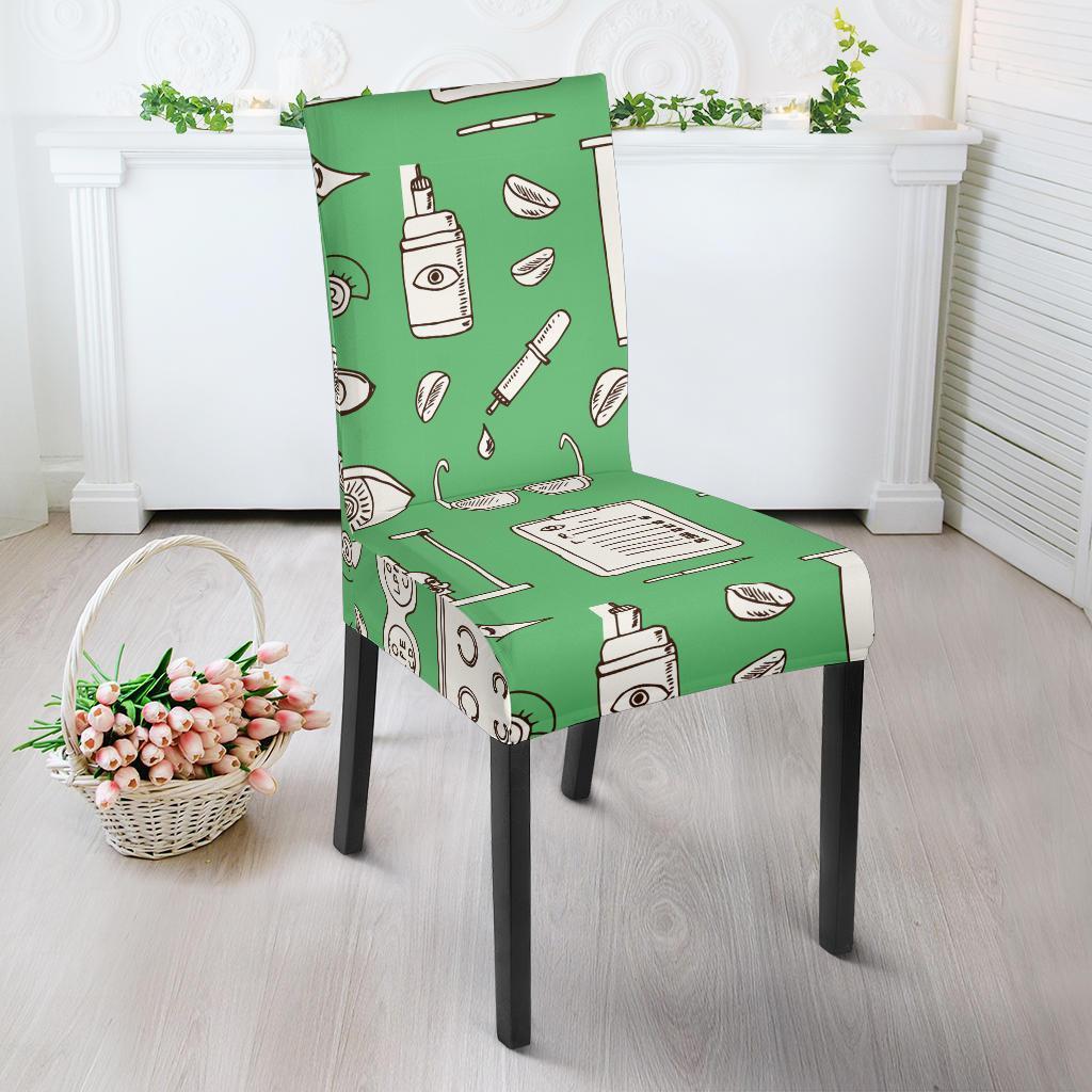 Optometry Print Pattern Chair Cover-grizzshop