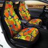 Orange And Blue Butterfly Print Car Seat Covers-grizzshop