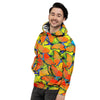 Orange And Blue Butterfly Print Men's Hoodie-grizzshop