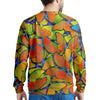 Orange And Blue Butterfly Print Men's Sweatshirt-grizzshop